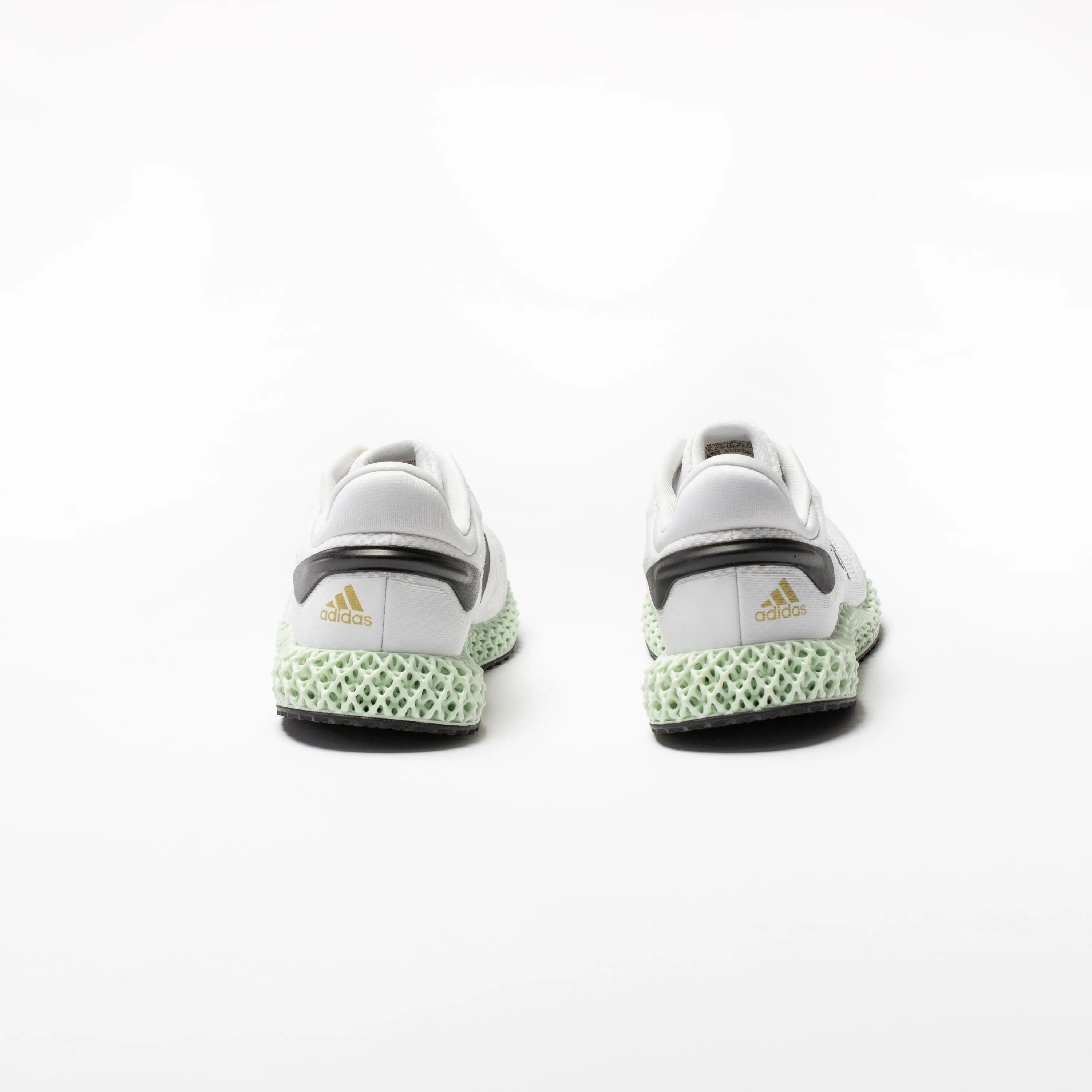 Chaussure de course 4D Run 1.0 pour Homme - Blanc/Noir/Or Métallique/Menthe