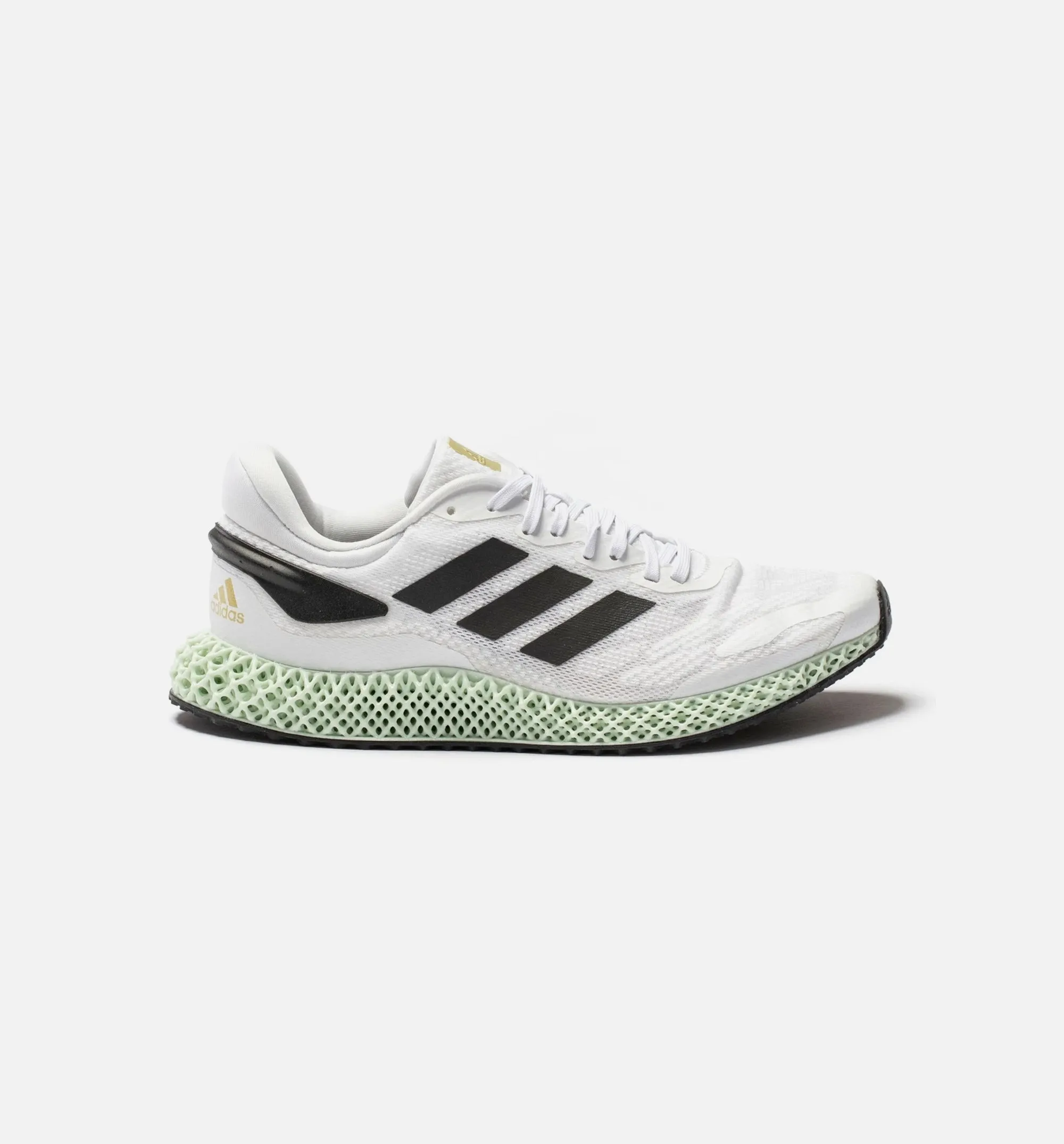 Chaussure de course 4D Run 1.0 pour Homme - Blanc/Noir/Or Métallique/Menthe
