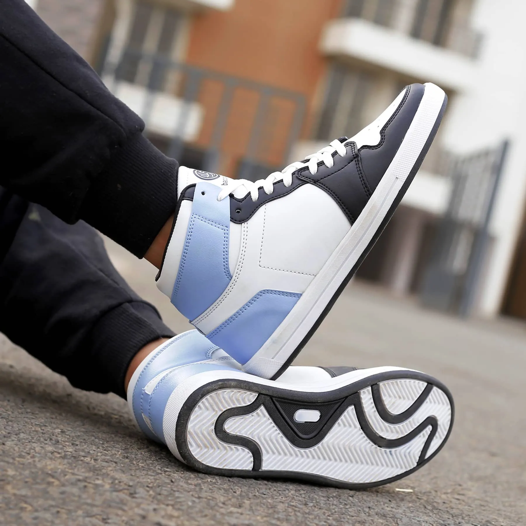 Bacca Bucci Chaussures de Sport à Haute Tige à Talon Plat pour Garçons ou Filles, Style Streetwear (Âge : 8 à 12 Ans)