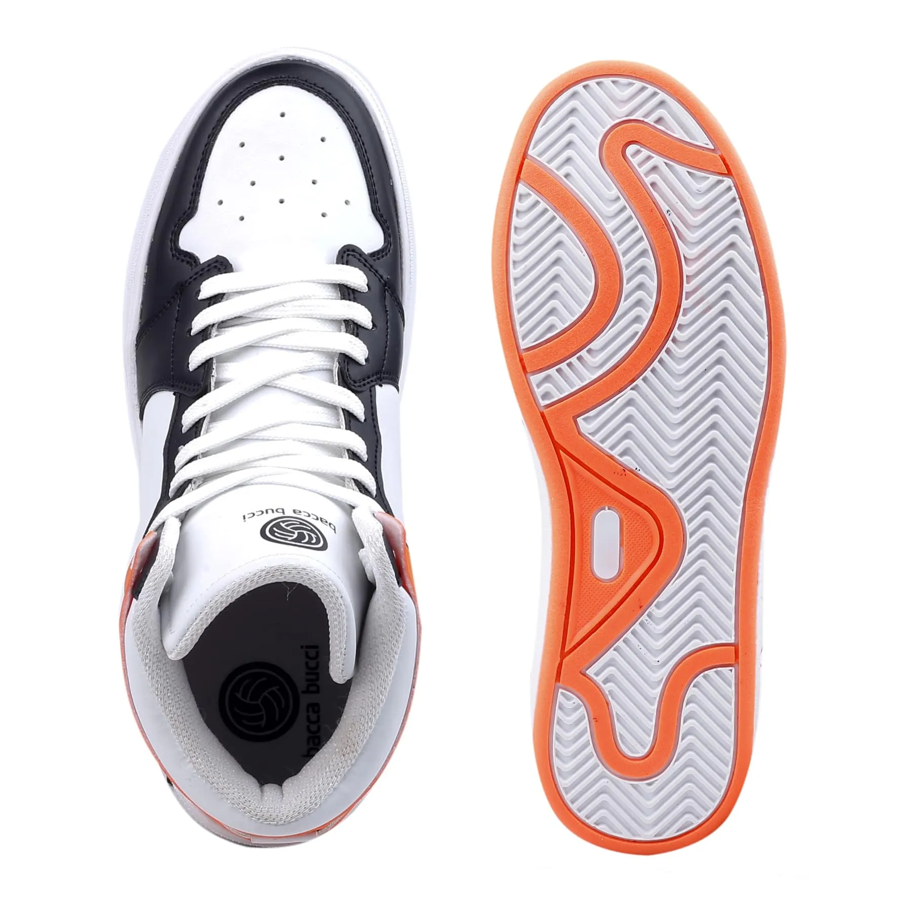 Bacca Bucci Chaussures de Sport à Haute Tige à Talon Plat pour Garçons ou Filles, Style Streetwear (Âge : 8 à 12 Ans)