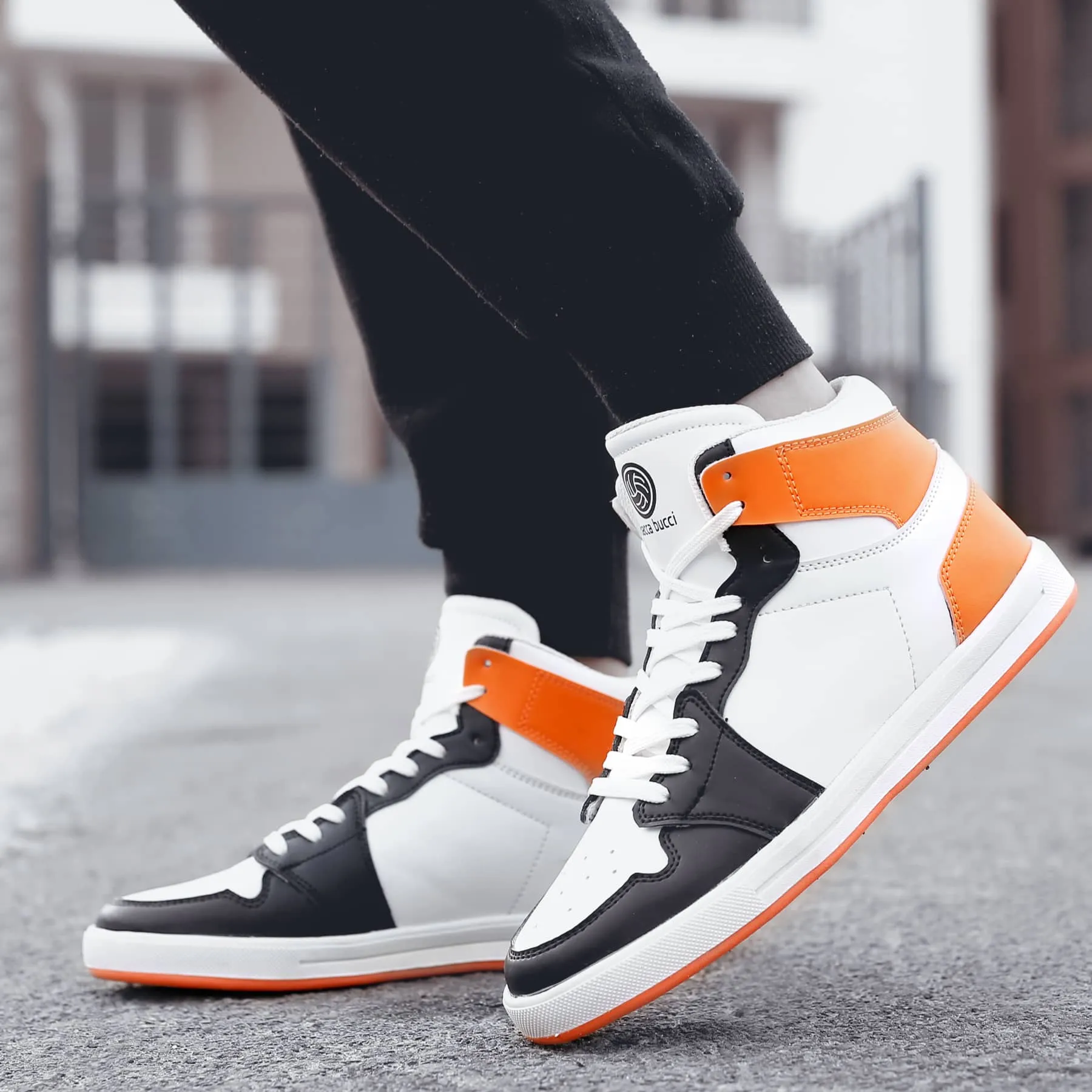 Bacca Bucci Chaussures de Sport à Haute Tige à Talon Plat pour Garçons ou Filles, Style Streetwear (Âge : 8 à 12 Ans)