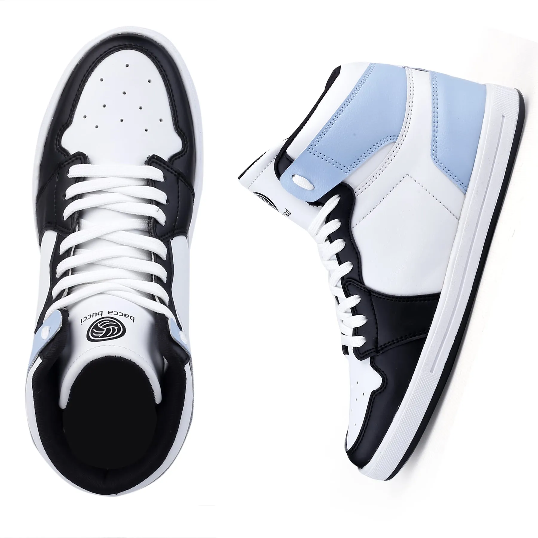 Bacca Bucci Chaussures de Sport à Haute Tige à Talon Plat pour Garçons ou Filles, Style Streetwear (Âge : 8 à 12 Ans)