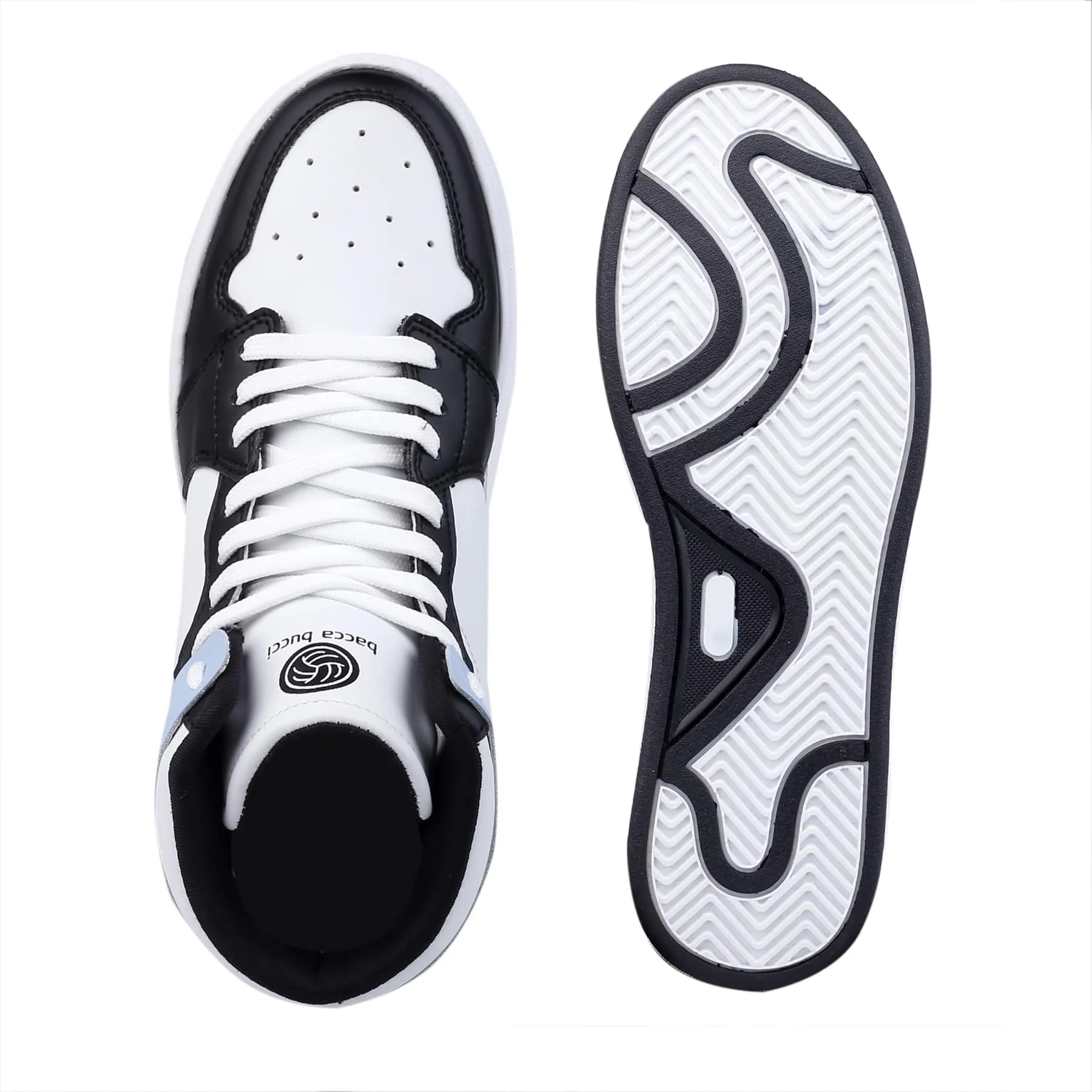 Bacca Bucci Chaussures de Sport à Haute Tige à Talon Plat pour Garçons ou Filles, Style Streetwear (Âge : 8 à 12 Ans)
