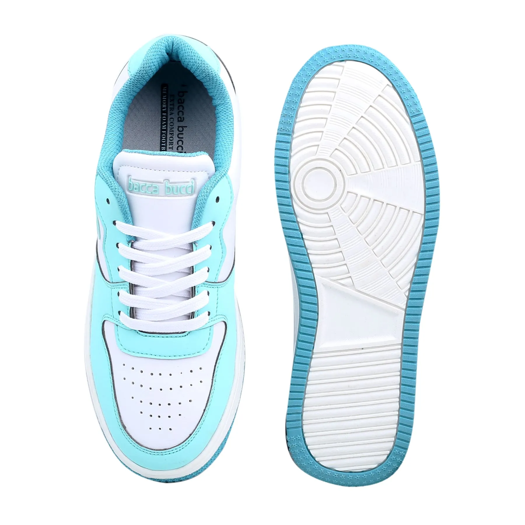 Bacca Bucci EMILY Sneakers Basses à Semelle Plate pour Femmes
