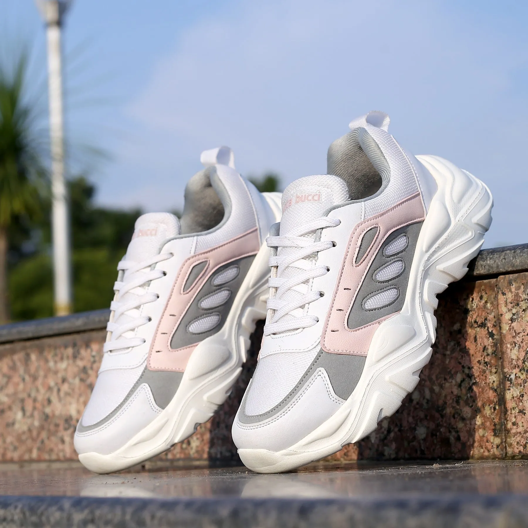 Bacca Bucci EMMA Sneakers Basses à Plateforme pour Femmes | Sneakers Épaisses StreetWear