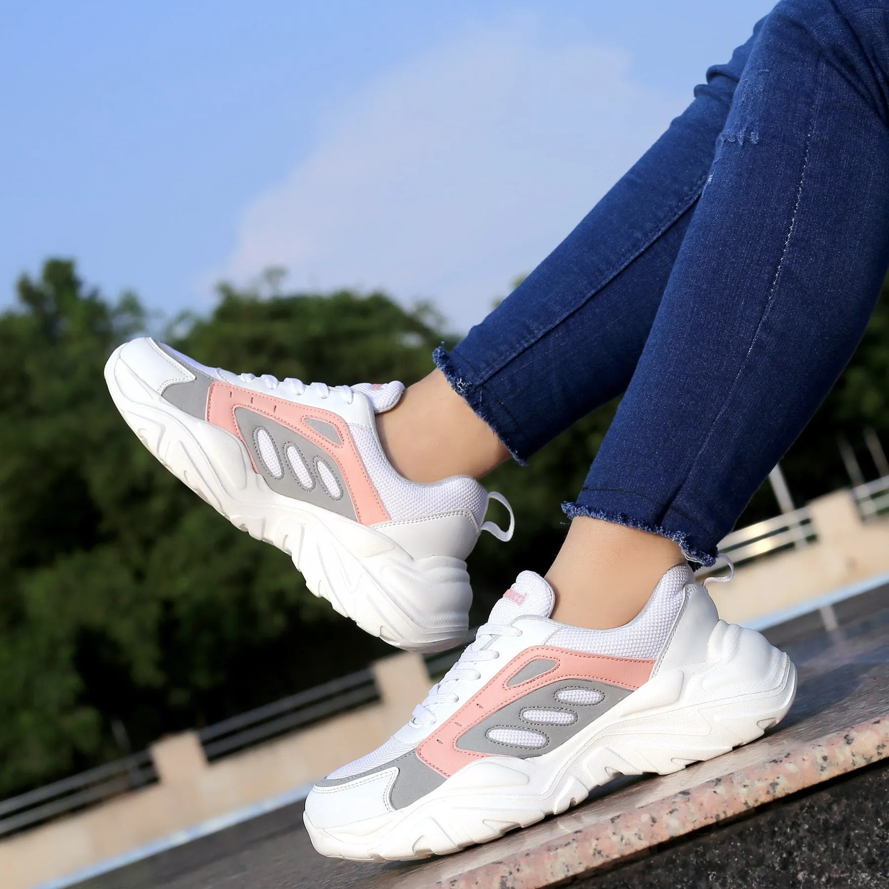 Bacca Bucci EMMA Sneakers Basses à Plateforme pour Femmes | Sneakers Épaisses StreetWear