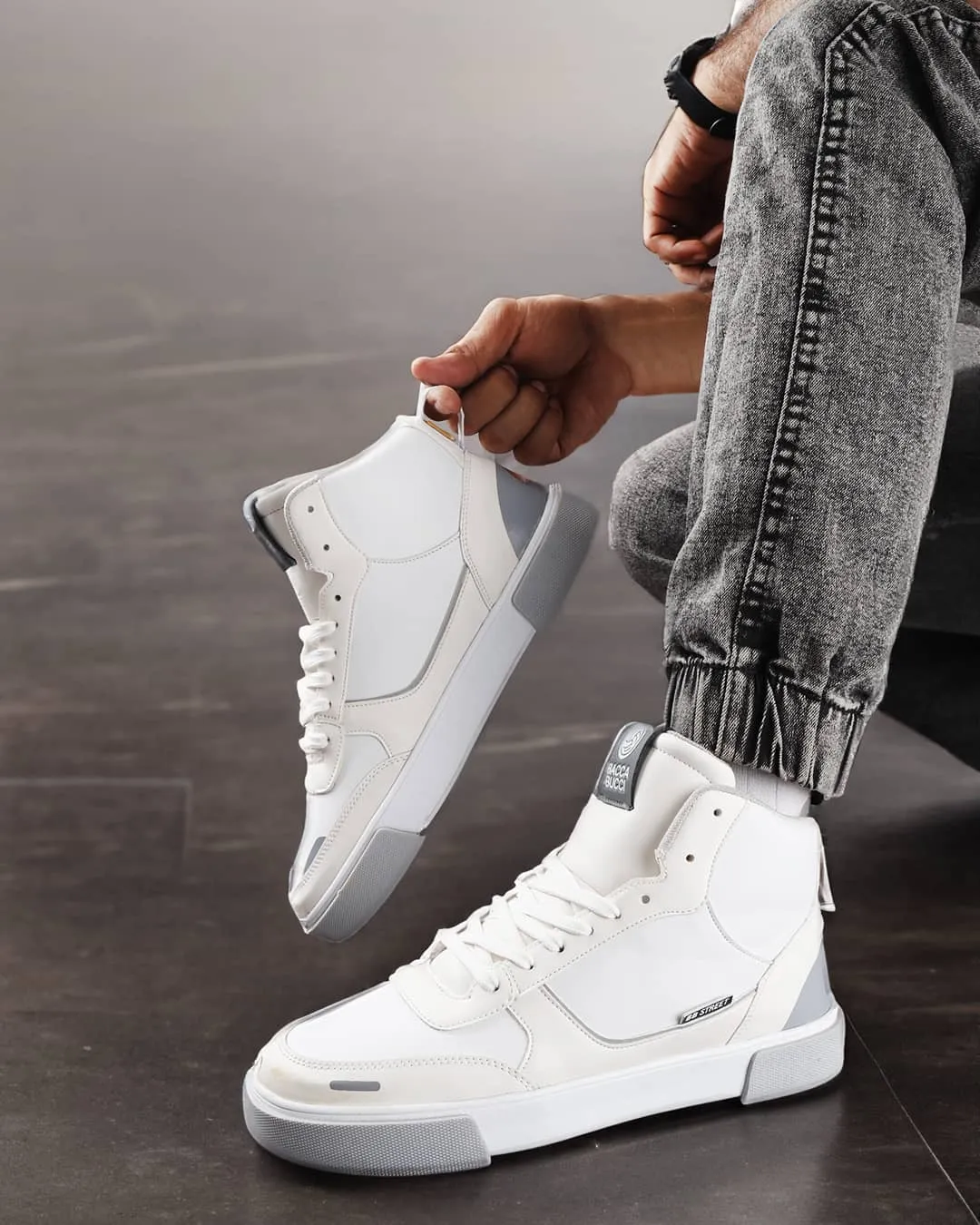 Bacca Bucci Chaussures de Sport Hautes SKYLINE SOARER pour Hommes - Élévation de Style Gen Z