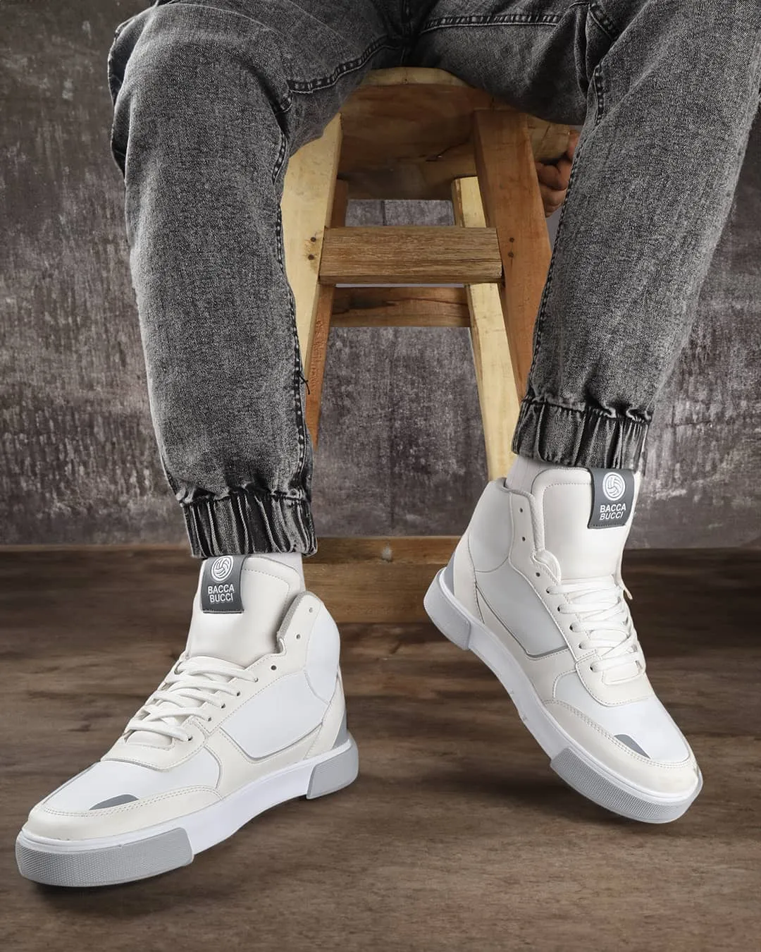 Bacca Bucci Basket montante SKYLINE SOARER pour Homme - Élévation style Gen Z