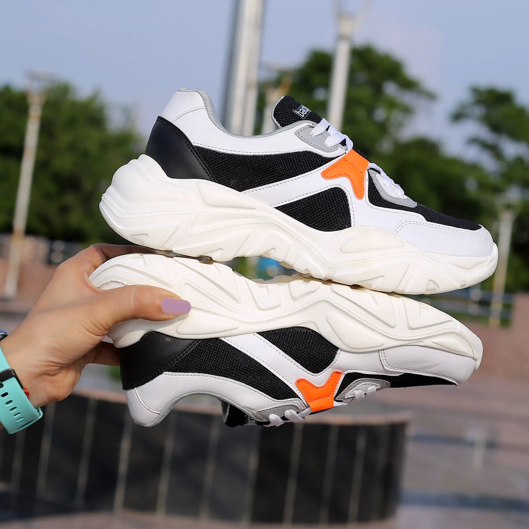Bacca Bucci MARINE Sneakers Plateforme à Bout Bas pour Femme | Sneakers Épaisses StreetWear