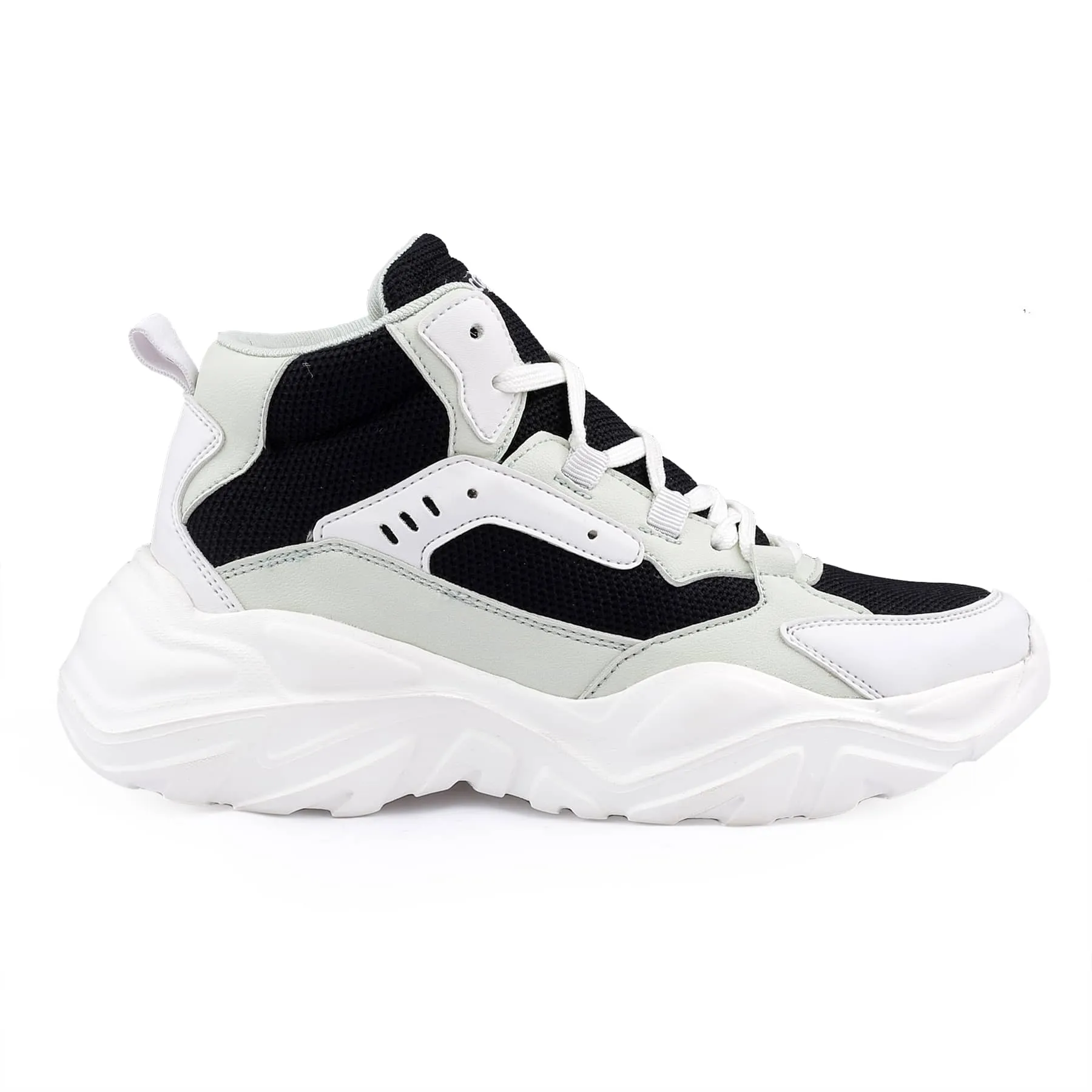 Bacca Bucci NYRA Sneakers de mode à plateforme mi-haute pour femmes | Sneakers volumineuses StreetWear