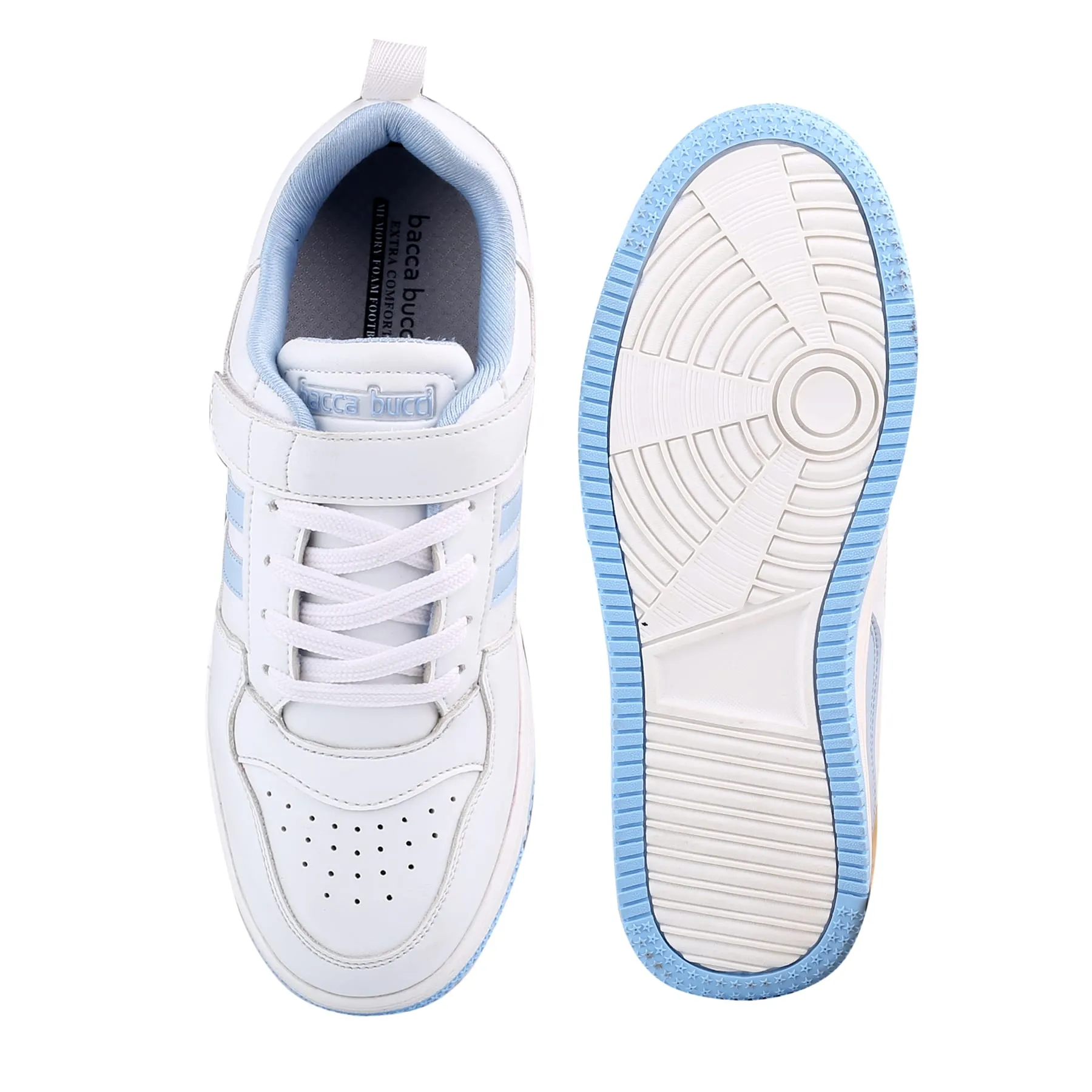 Bacca Bucci PHOENIX Basket Femme à Lacets Auto-Agriffants Basse