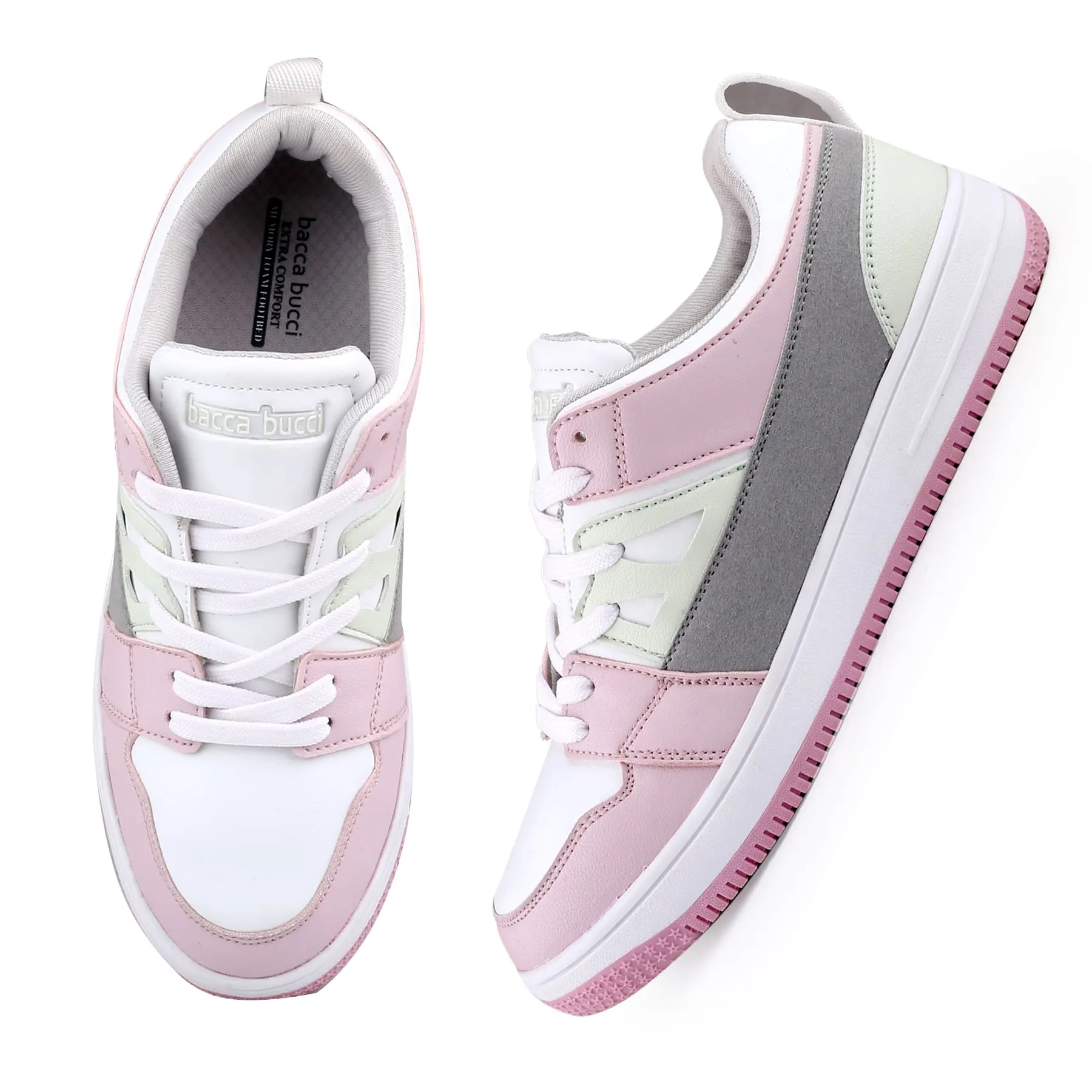 Bacca Bucci SERENITY Sneakers Basses à Semelle Plate Mode pour Femmes