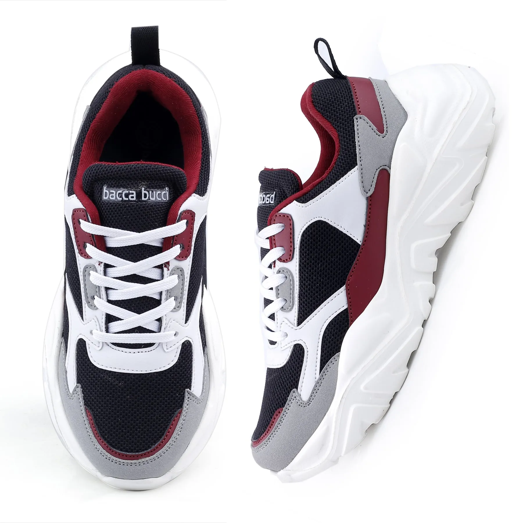 Bacca Bucci SPARK Chaussures de sport à plateforme basses en ColorBlock pour femmes | Sneakers streetwear volumineuses