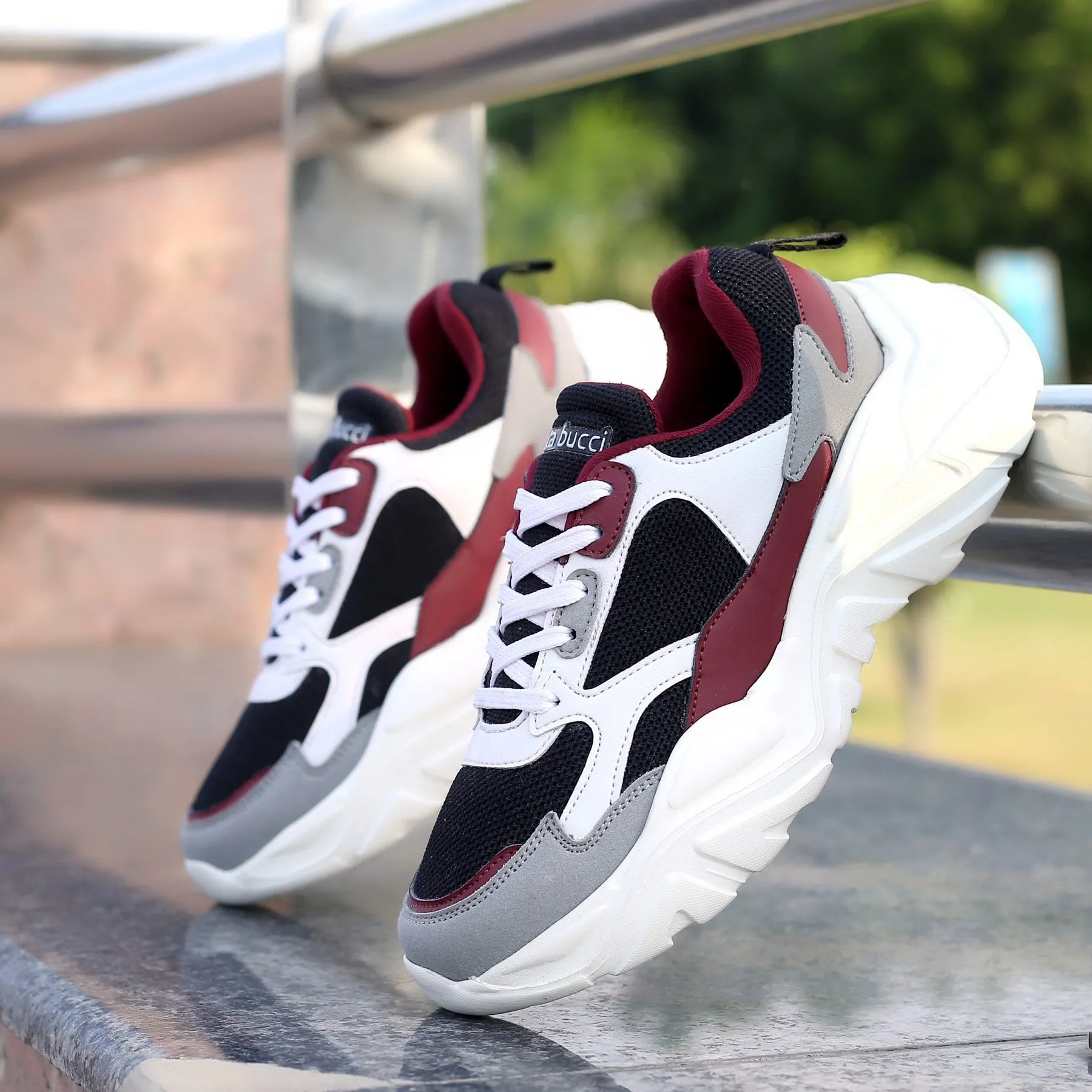 Bacca Bucci SPARK Chaussures de sport à plateforme basses en ColorBlock pour femmes | Sneakers streetwear volumineuses