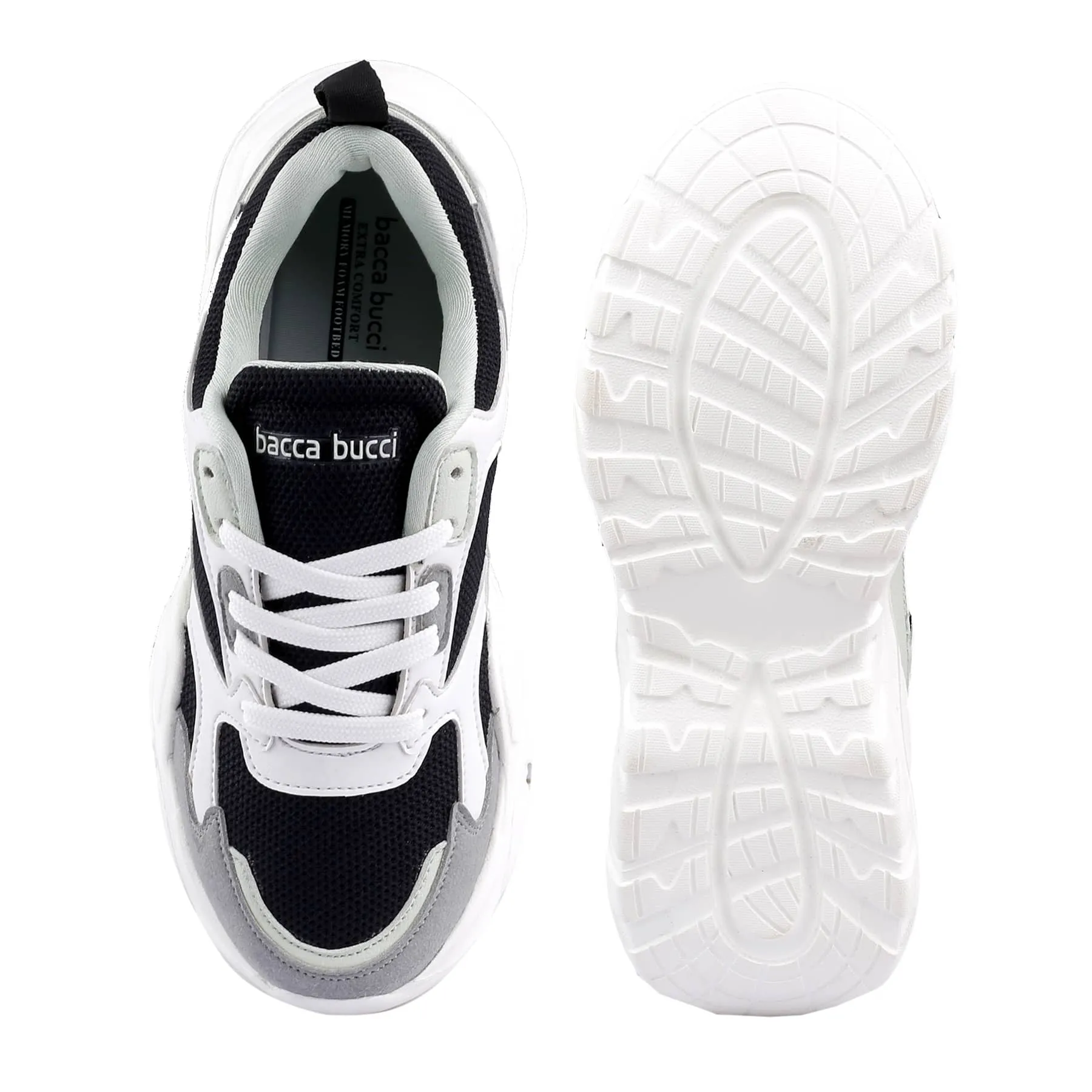 Bacca Bucci SPARK Chaussures de sport à plateforme basses en ColorBlock pour femmes | Sneakers streetwear volumineuses