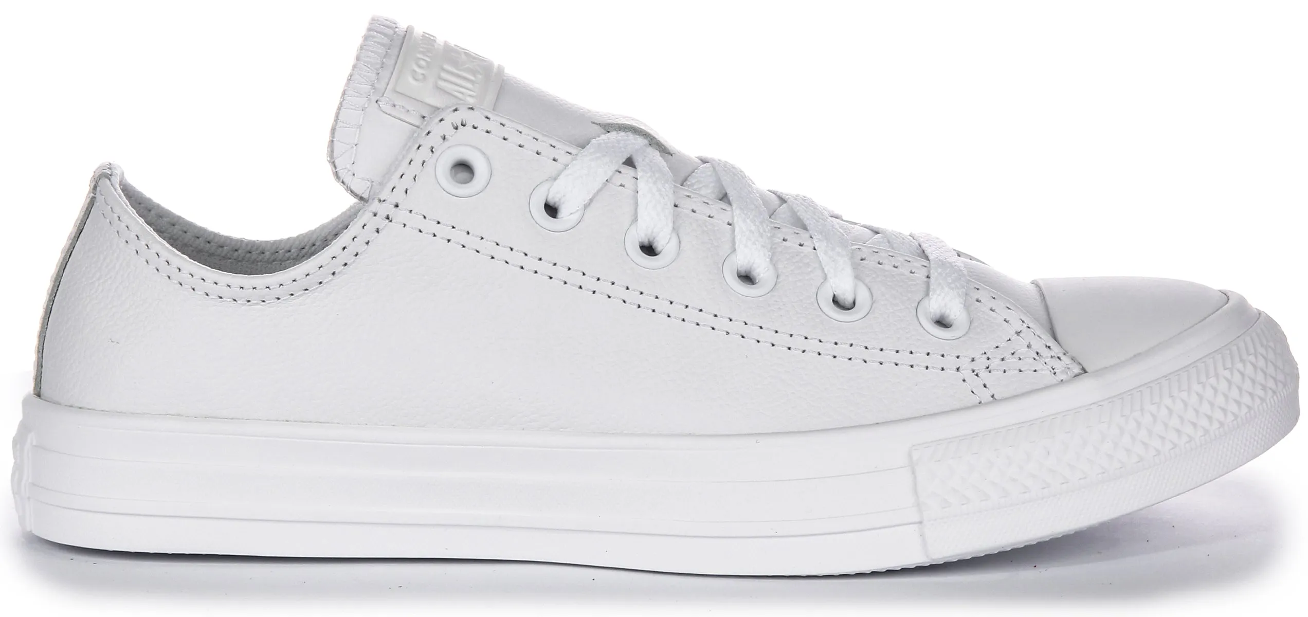 Converse All Star Low 136823C En Cuir Blanc Chaussures Converse