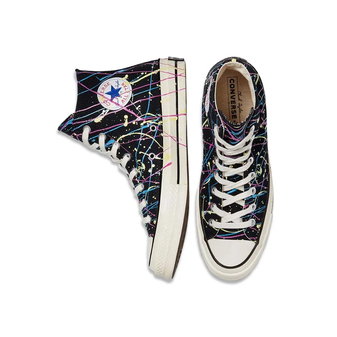 Converse - Chaussures unisexes Chuck 70 à tige haute avec éclaboussures de peinture des archives (170801C)