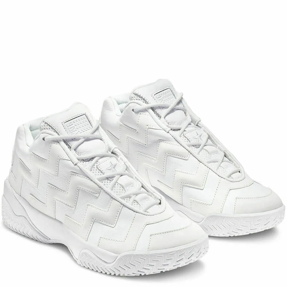 Converse Voltage Mid Femme Triple Blanc Cuir Sneakers Hautes ecco Chaussures