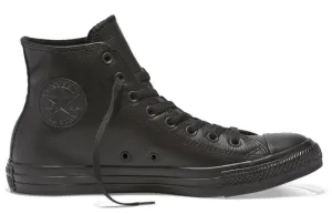 CONVERSE CHUCK TAYLOR ALL STAR HAUTE TOUR TRIPLE NOIR EN CUIR POUR FEMME