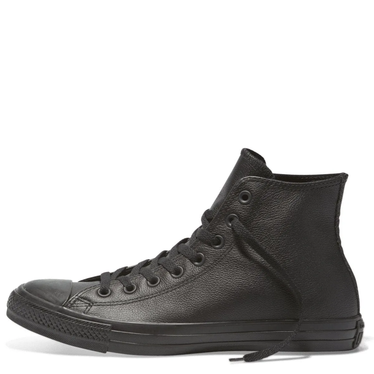 CONVERSE CHUCK TAYLOR ALL STAR HAUTE TOUR TRIPLE NOIR EN CUIR POUR FEMME