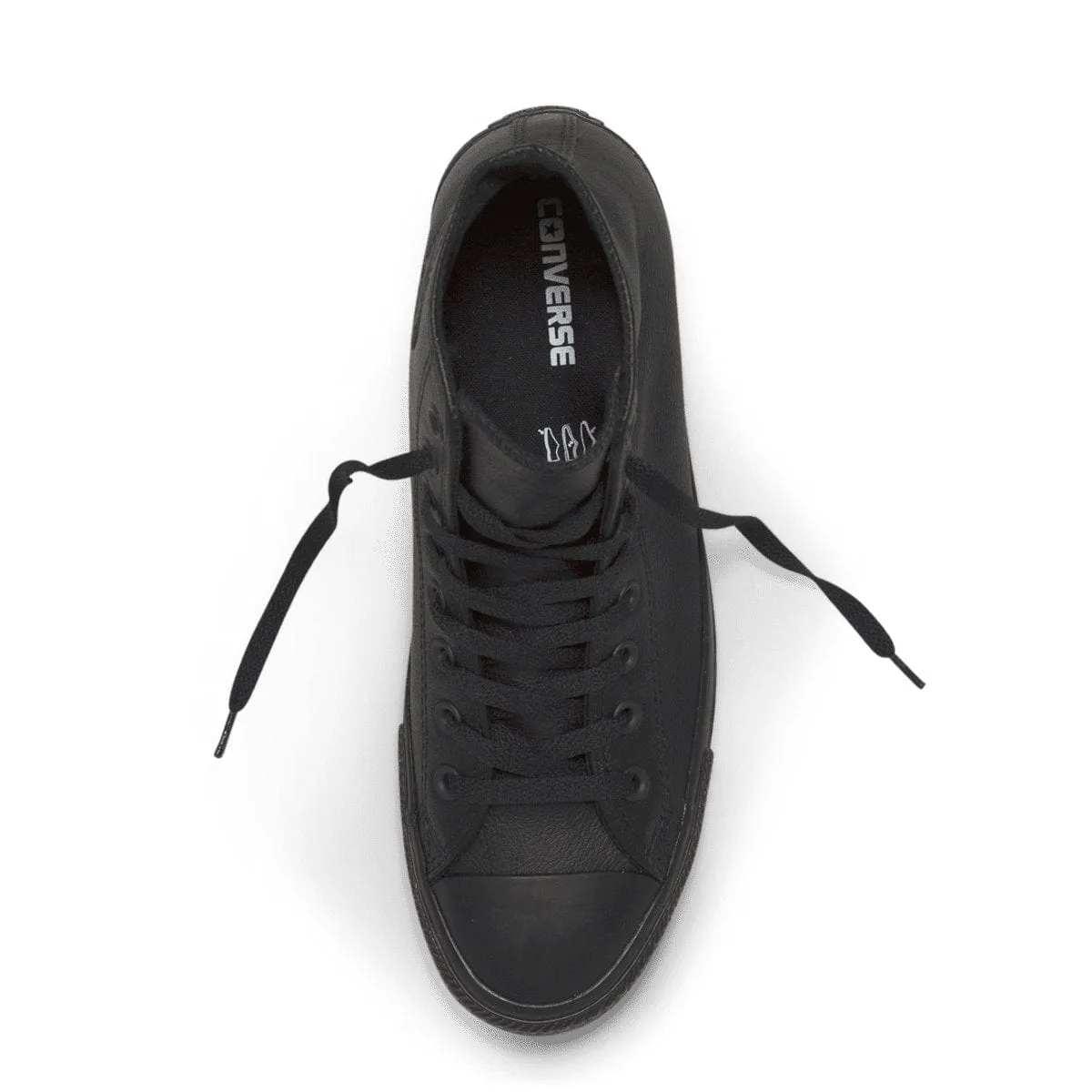 CONVERSE CHUCK TAYLOR ALL STAR HAUTE TOUR TRIPLE NOIR EN CUIR POUR FEMME