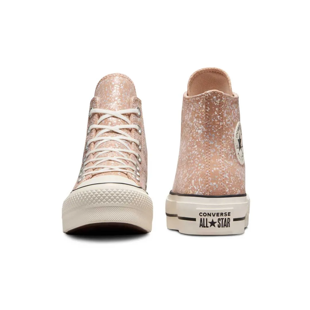 Converse - Chaussures montantes à plateforme pailletée Chuck Taylor All Star pour femme (A09422C)