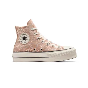Converse - Chaussures montantes à plateforme pailletée Chuck Taylor All Star pour femme (A09422C)