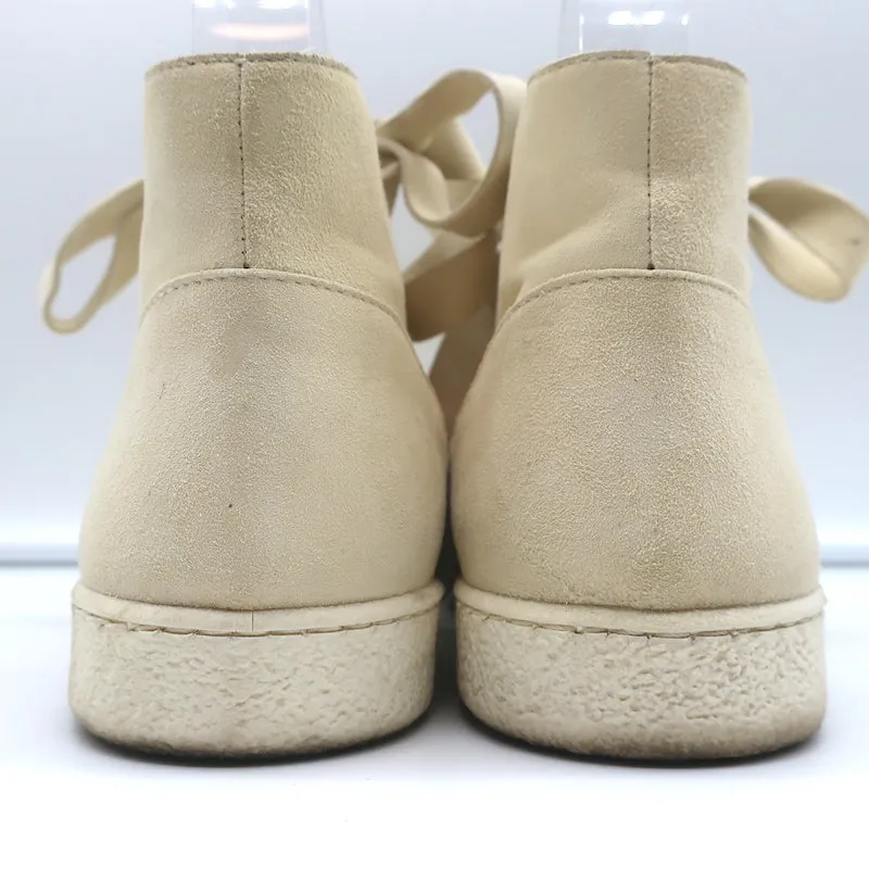 Derek Lam Baskets montantes à lacets en suédine ivoire Serena taille 37