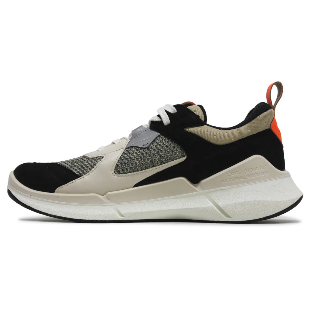 Ecco Biom 2.2 en cuir et textile, baskets basses pour hommes, chaussures Ecco