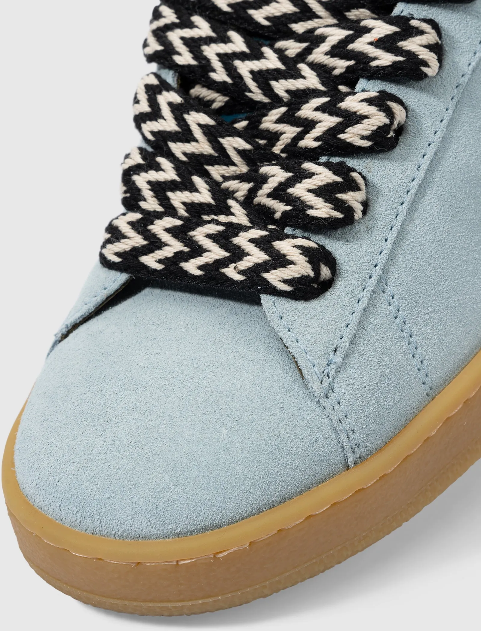 FUTURE X HYPER CURB SNEAKERS EN CUIR ET DAIM (BLEU/BLEU FONCÉ)