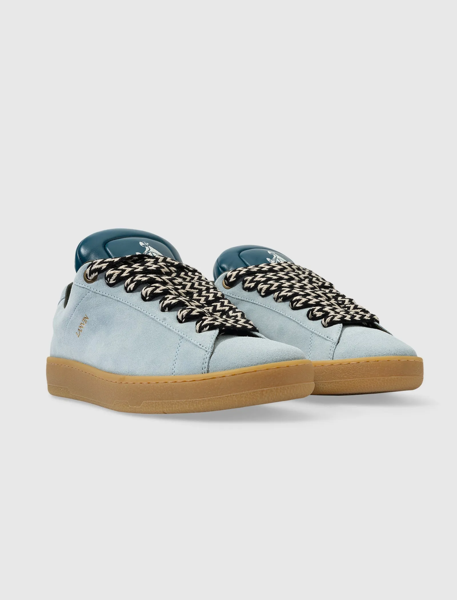 FUTURE X HYPER CURB SNEAKERS EN CUIR ET DAIM (BLEU/BLEU FONCÉ)