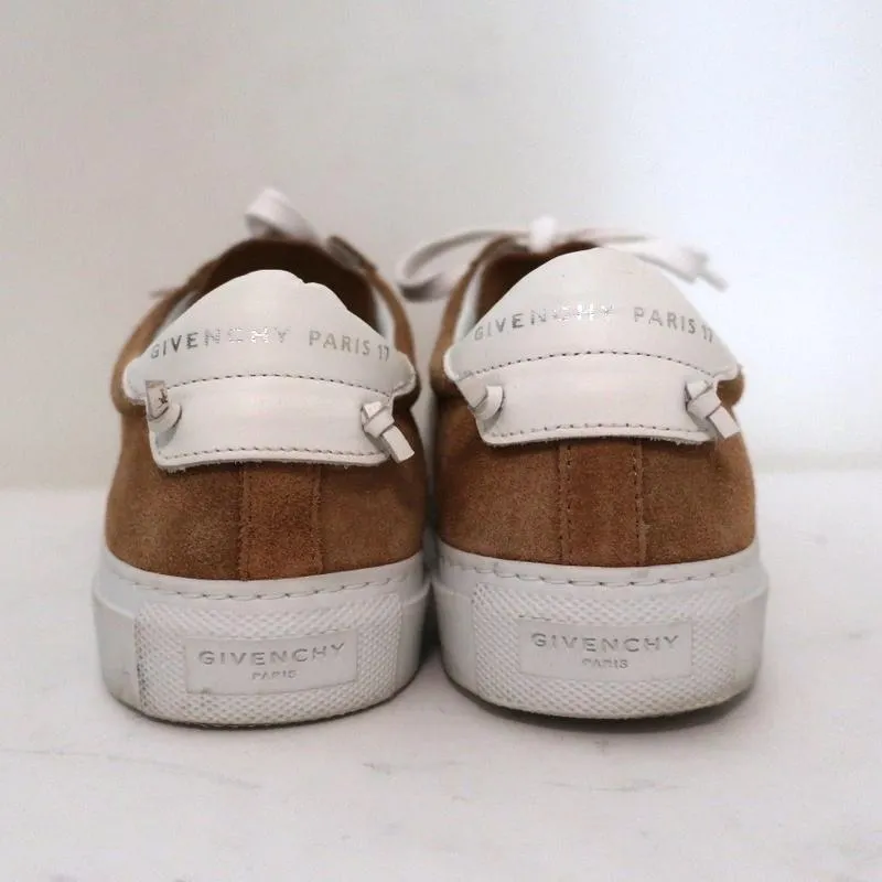 Givenchy Urban Knots Basket Basse Suède Marron & Cuir Blanc Taille 37.5