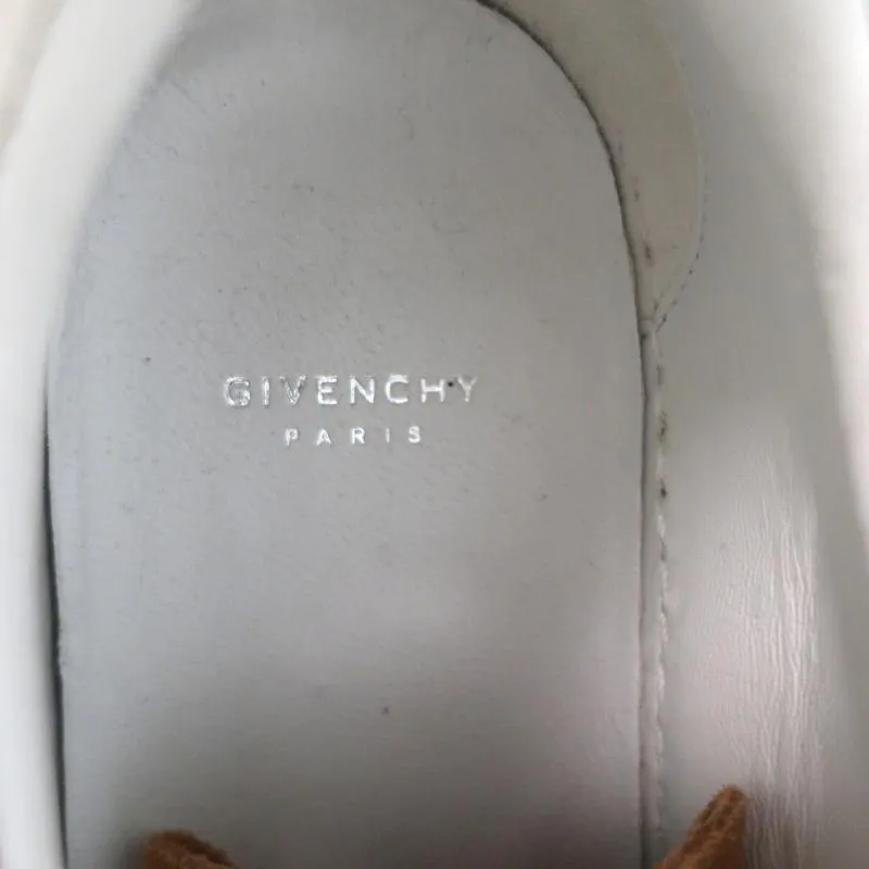 Givenchy Urban Knots Basket Basse Suède Marron & Cuir Blanc Taille 37.5