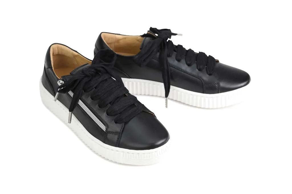 SNEAKERS PLATEFORME EN CUIR JODIE