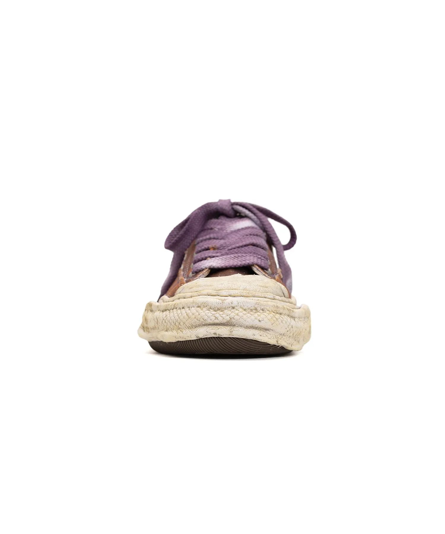 Maison Mihara Yasuhiro PETERSON 23 / baskets basses en denim lavé à semelle originale - Violet