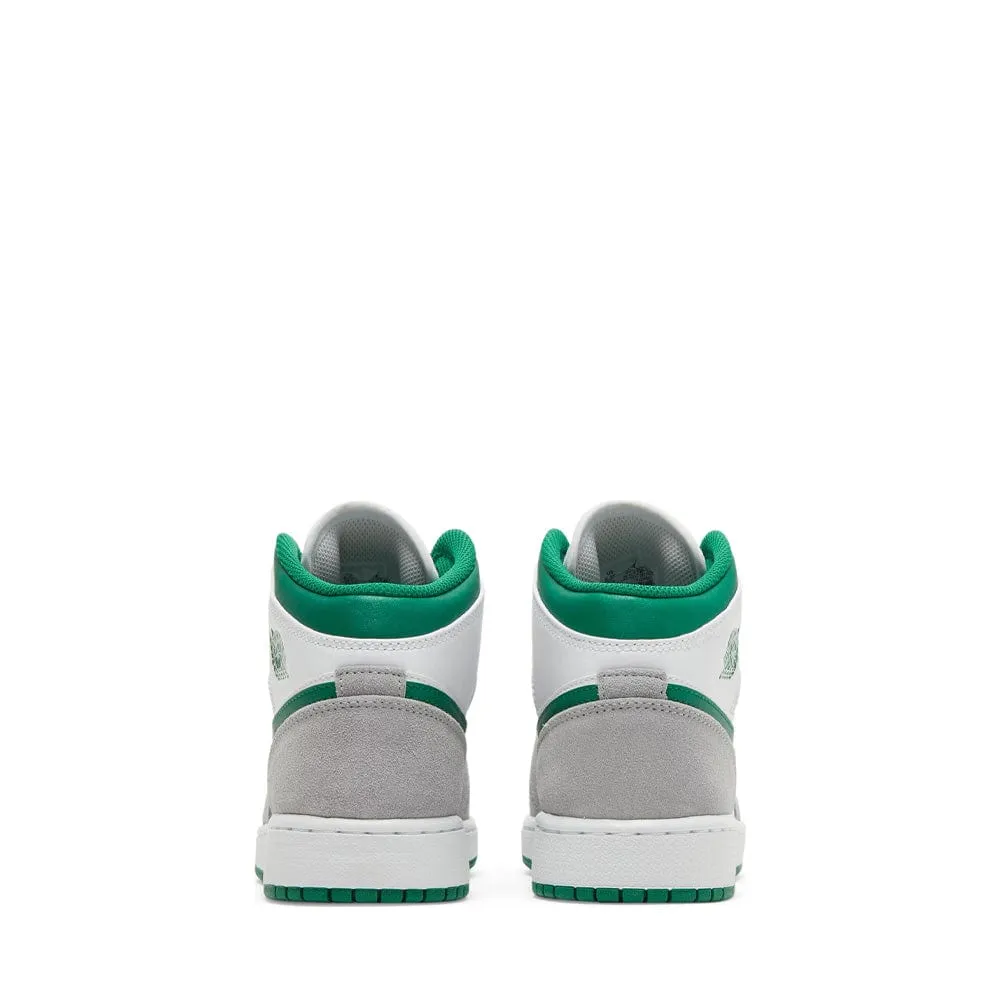 NIKE AIR JORDAN1 MID SE VERT PIN GRIS GS (NEUF) NEUF