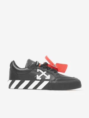 Baskets à lacets en cuir noir pour garçons Off-White