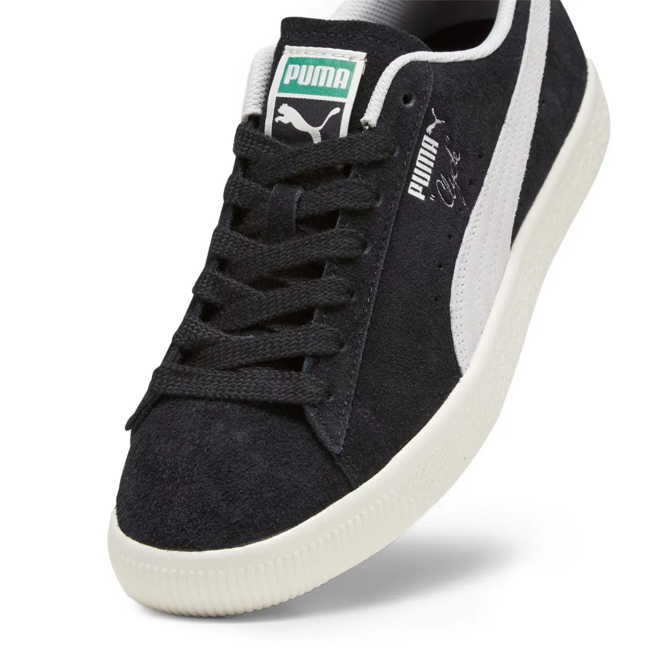 Puma Femmes Clyde Teasel Noir Puma / Ivoire Givré