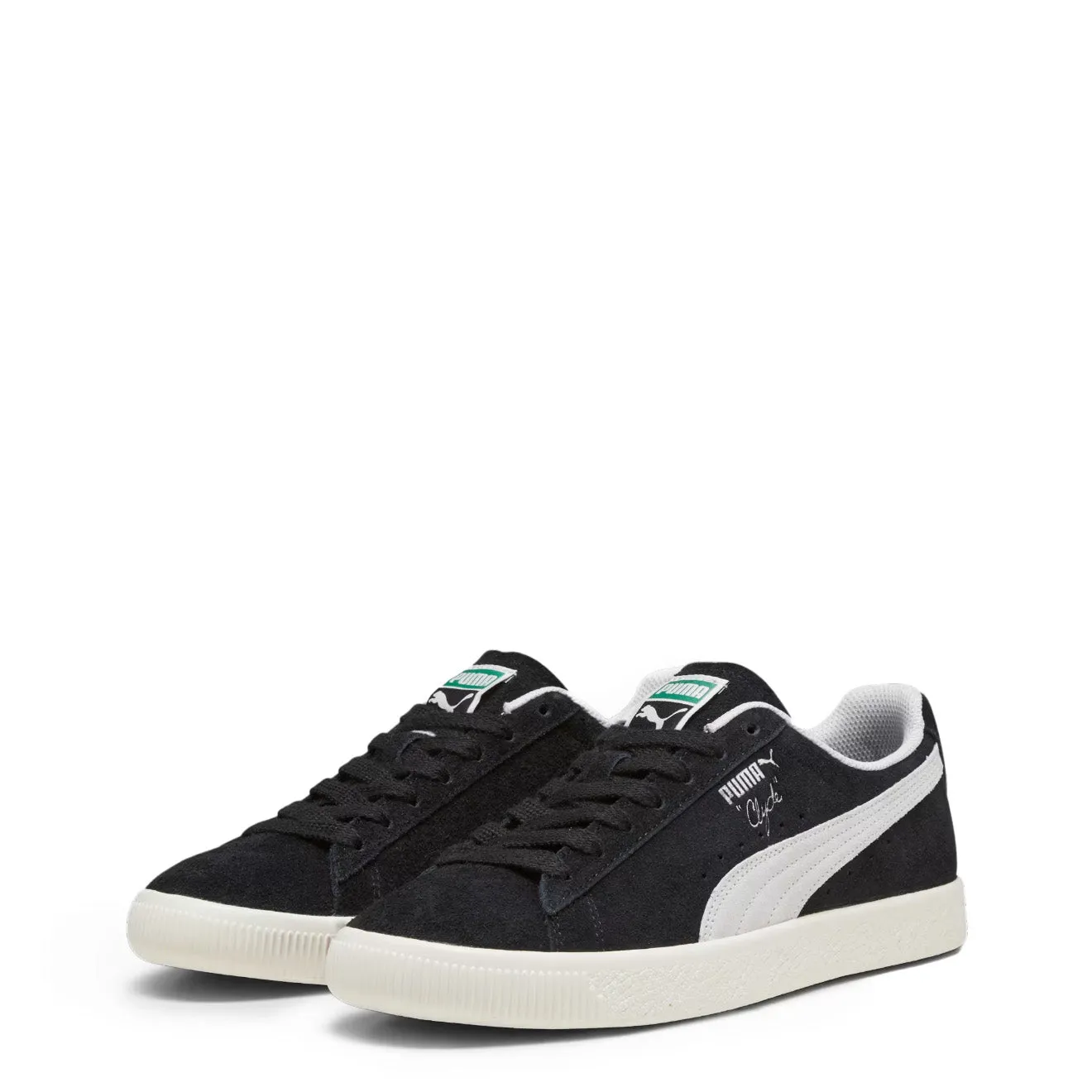 Puma Femmes Clyde Teasel Noir Puma / Ivoire Givré