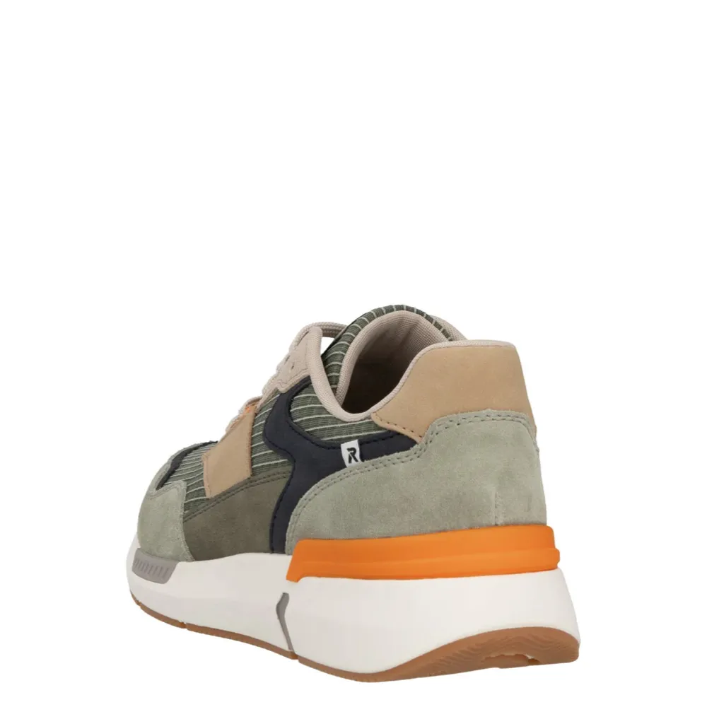 Rieker Chaussure de Sport Justus 02 pour Homme en Pistache/Pazific/Olive