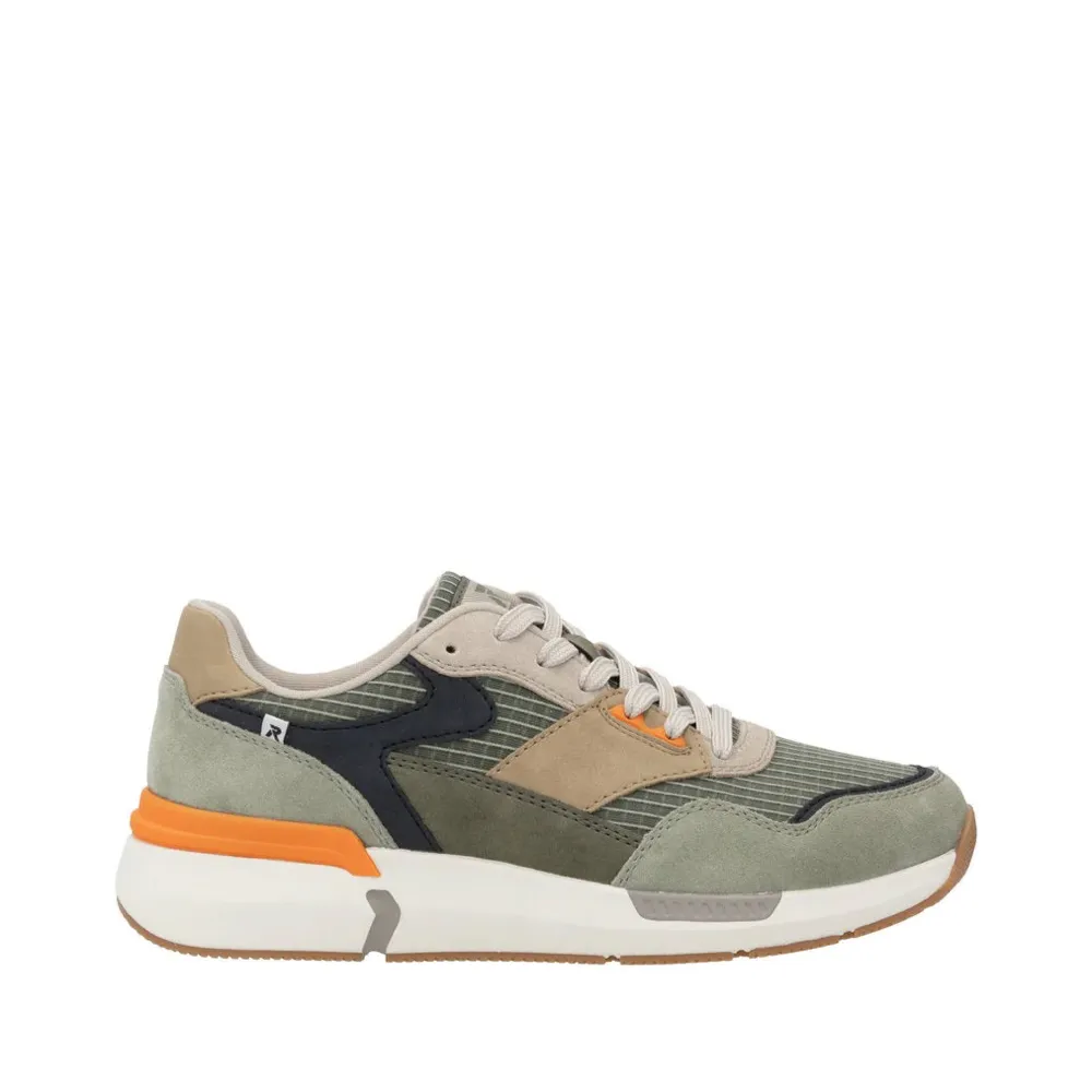 Rieker Chaussure de Sport Justus 02 pour Homme en Pistache/Pazific/Olive