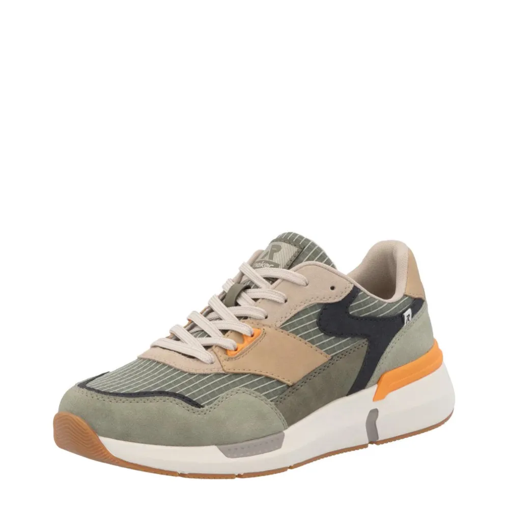 Rieker Chaussure de Sport Justus 02 pour Homme en Pistache/Pazific/Olive