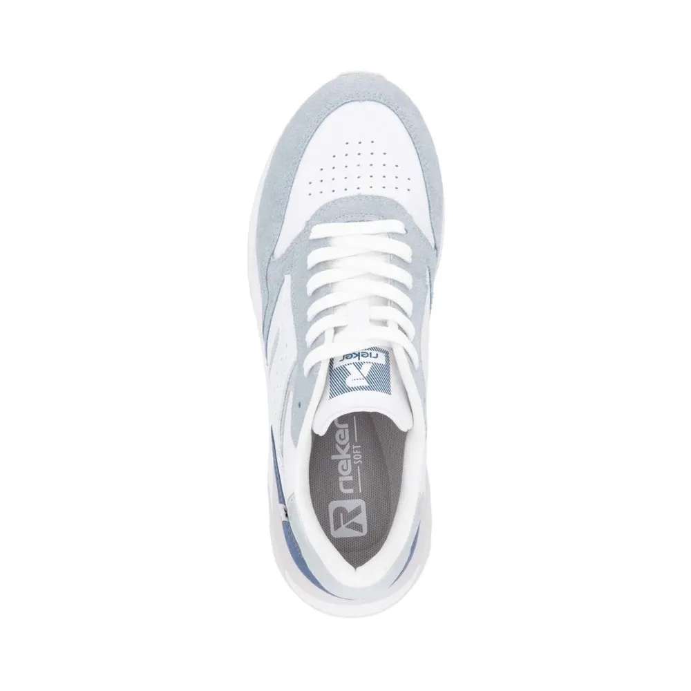 Rieker Femme Akilah 00 Sneaker en Bleu/Blanc/Jeans