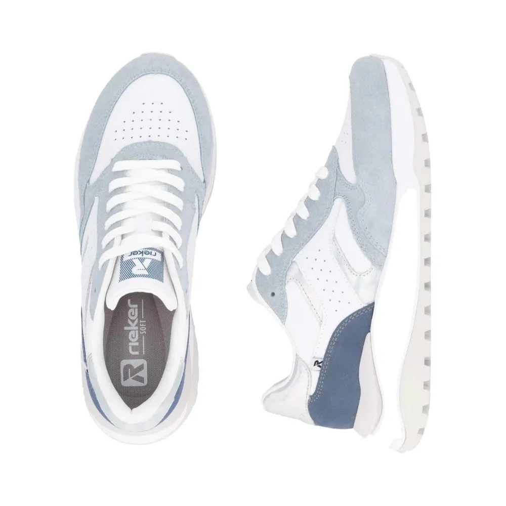 Rieker Femme Akilah 00 Sneaker en Bleu/Blanc/Jeans