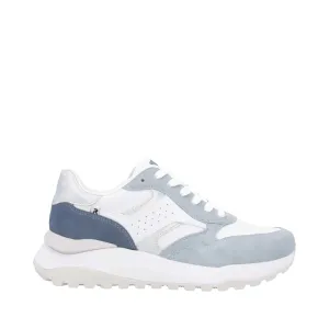 Rieker Chaussure de Sport Femme Akilah 00 en Bleu/Blanc/Jean