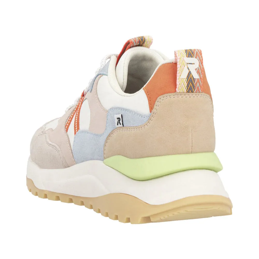 Rieker Chaussure de Sport Femme Akilah 01 en Iceberg/Blanc Sale/Rose Clair