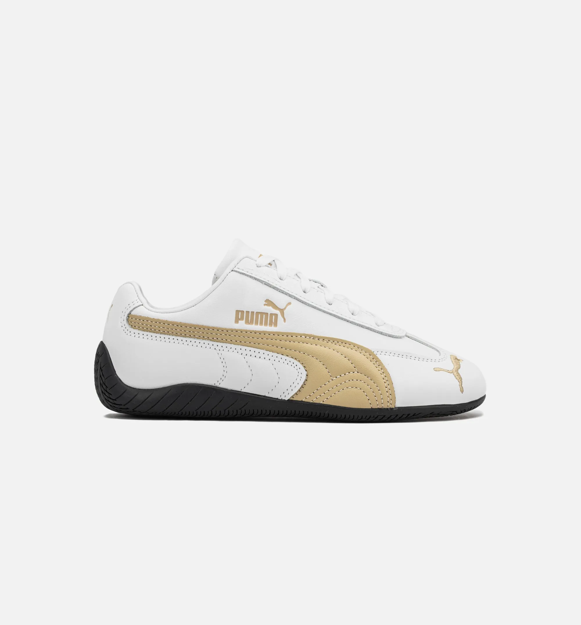 Speedcat Chaussure de Style en Cuir pour Femme - Blanc/Amande
