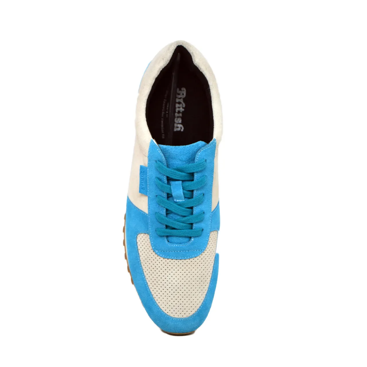 Surrey Aqua & Bone Sneakers - Chaussures stylées et confortables de la collection britannique
