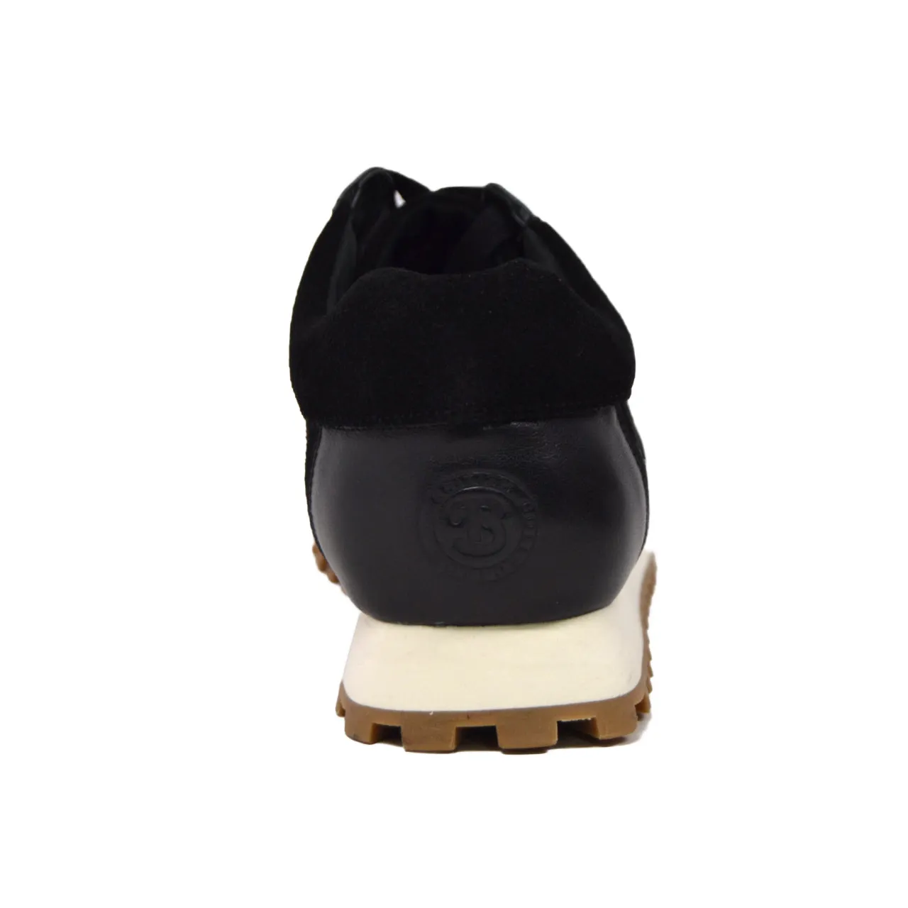 Baskets Surrey en Cuir Noir et Suède - Élégantes et Confortables