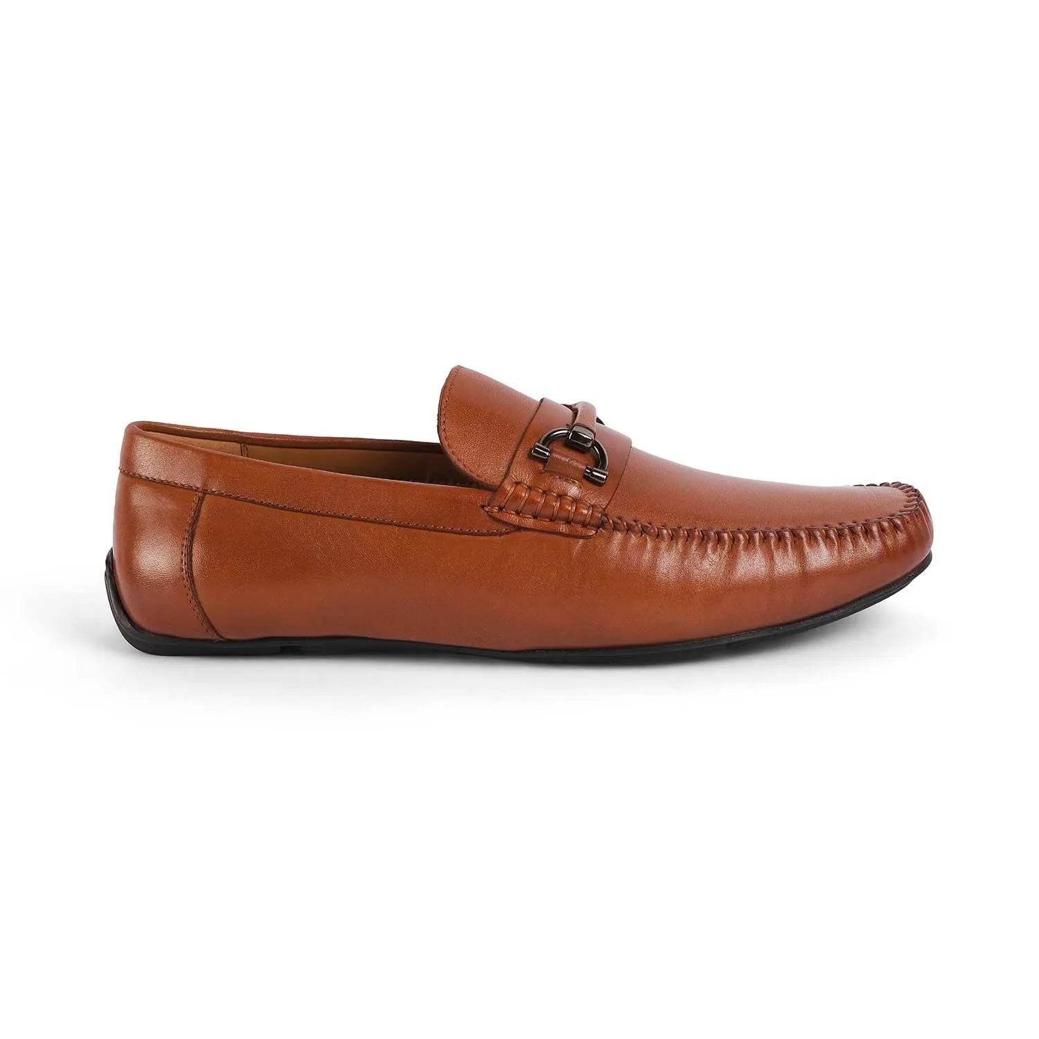 Tresmode Salvo Tan Mocassins de conduite en cuir pour homme